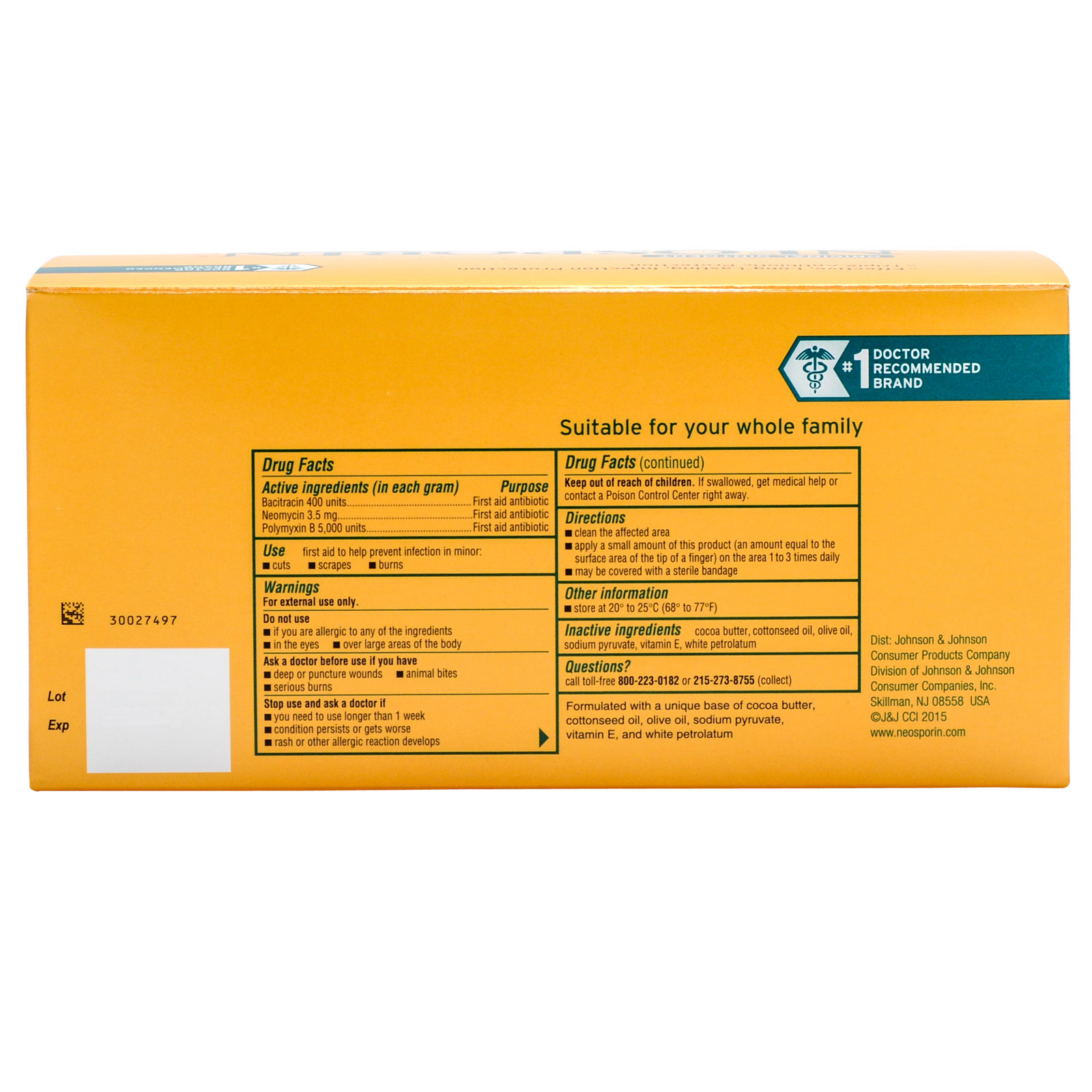Neosporin Antibiotic Ointment 144 Unit Dose Packets