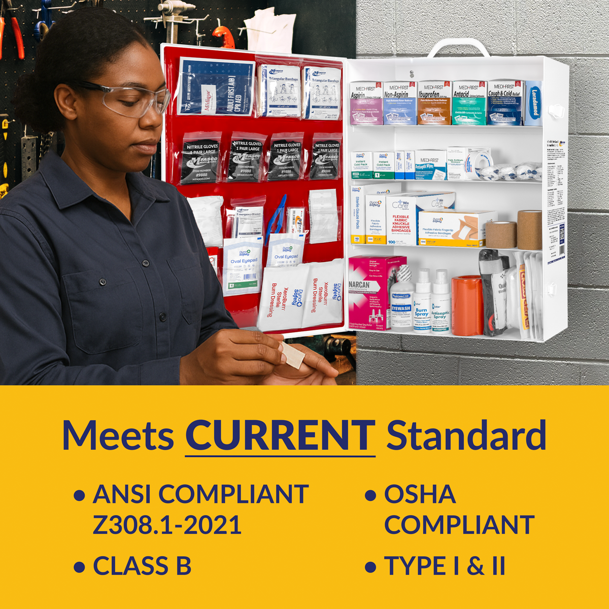 4 Shelf Workplace Kit with Narcan & Medication