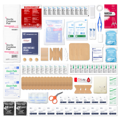 OSHA Class A Plastic First Aid Kit With Opioid Treatment