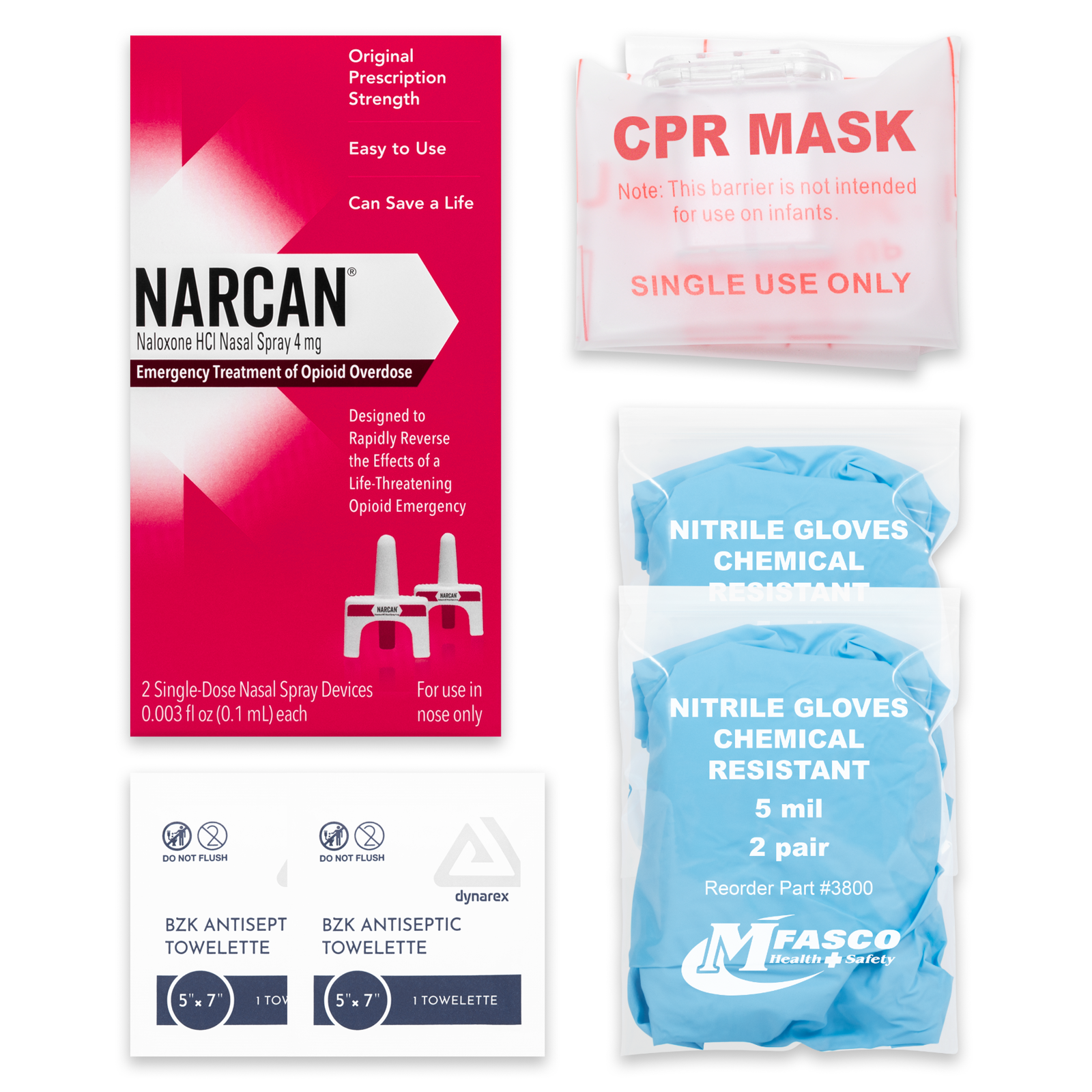 Opioid Overdose Kit Standard Plastic Case