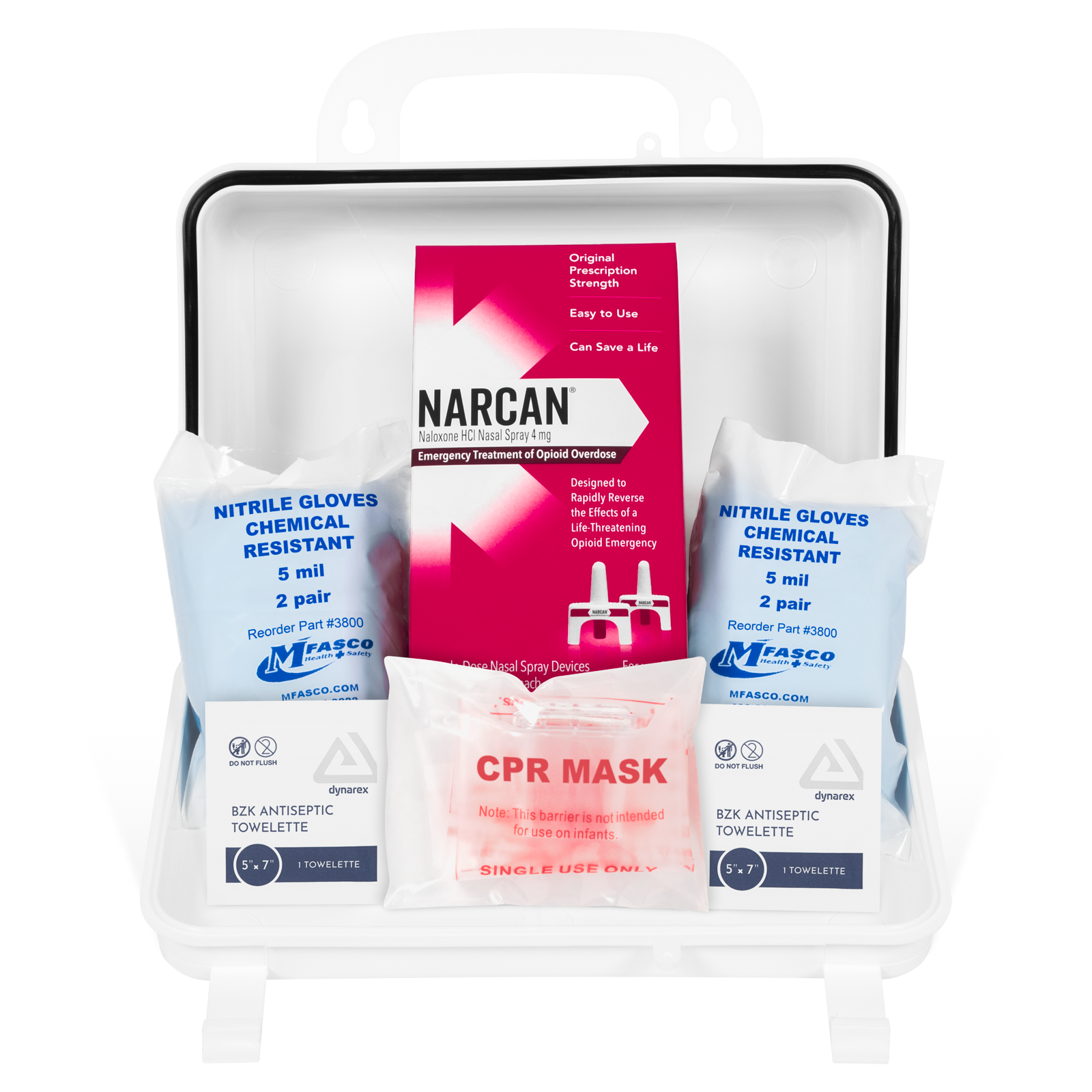 Opioid Overdose Kit Standard Plastic Case | MFASCO – MFASCO Health & Safety