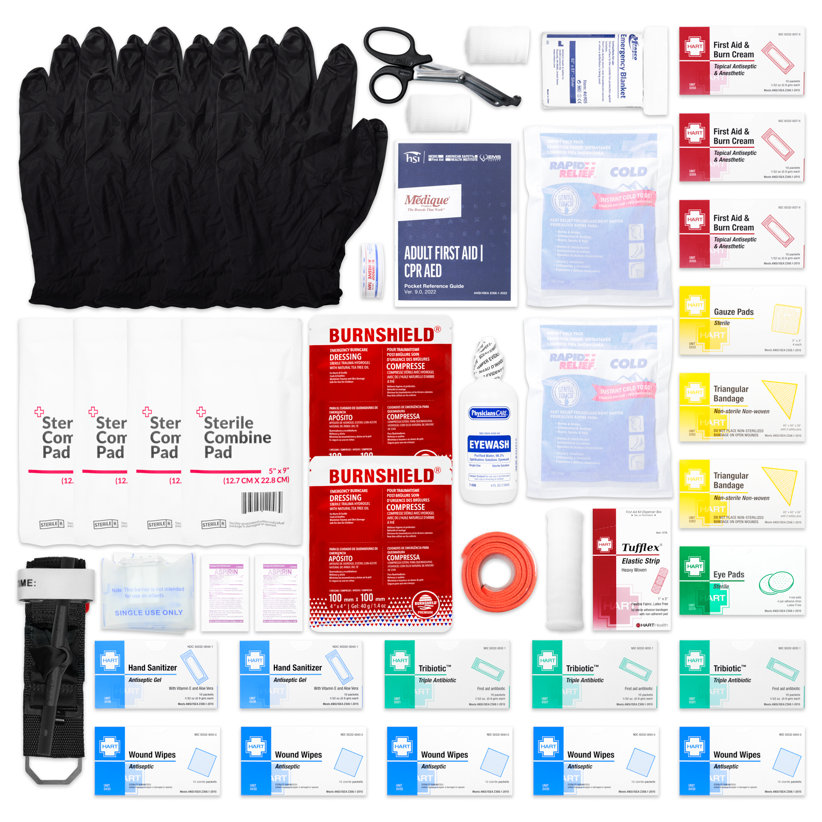 OSHA Class B First Aid Kit EM385-1-1 Red Tote Bag