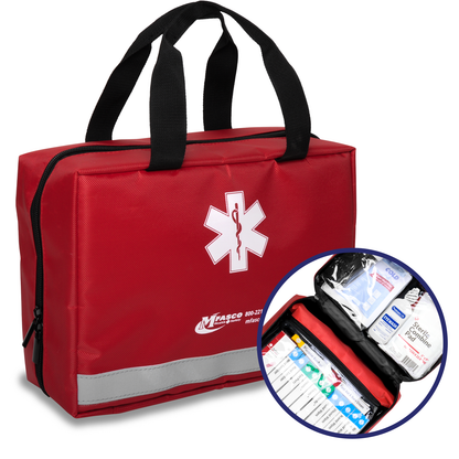 OSHA Class B First Aid Kit EM385-1-1 Red Tote Bag