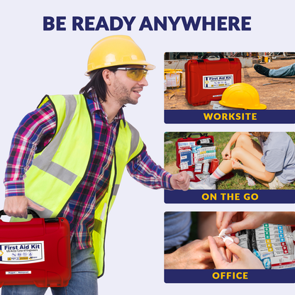 OSHA Class B First Aid Kit EM385-1-1 Waterproof Case