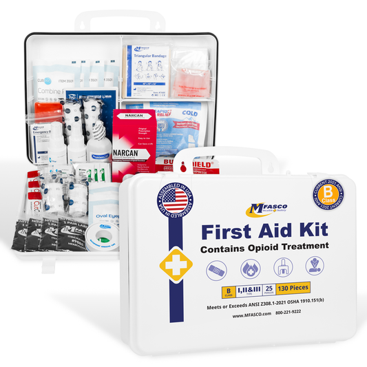 Class B First Aid Kit With Narcan Plastic Case