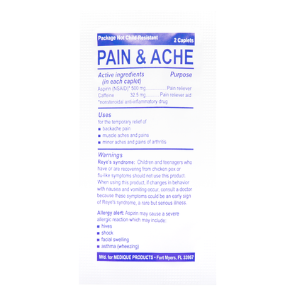 Pain Relief Tablets 1 Packet