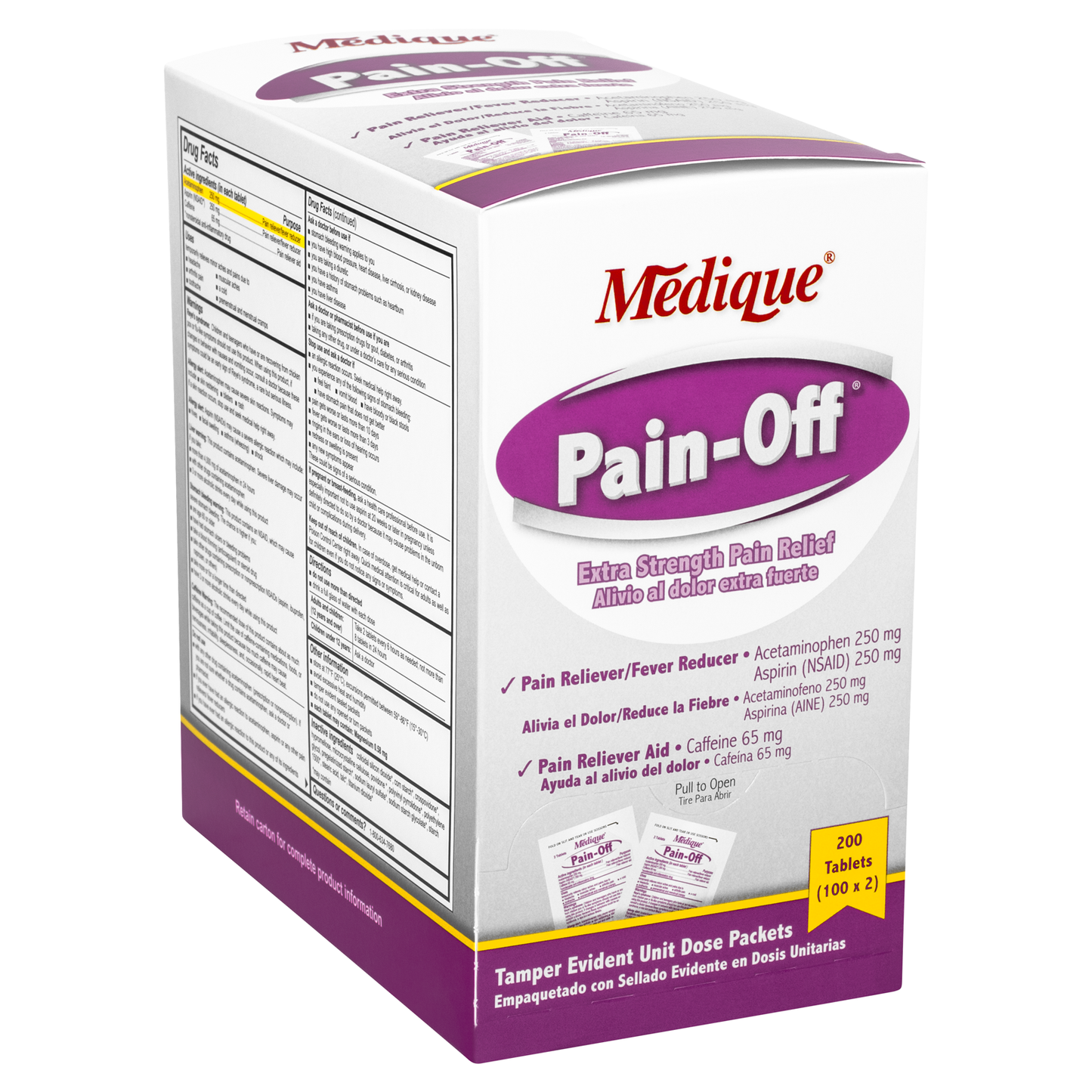 Pain Off Extra Strength Pain Reliever 2 Per Packet