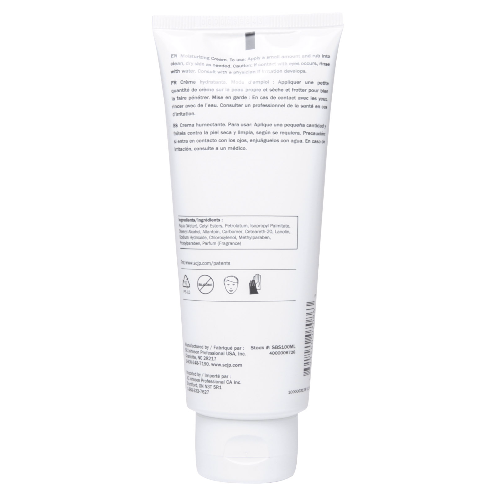 SBS 40 Moisturizing Skin Cream 100 ml Tube