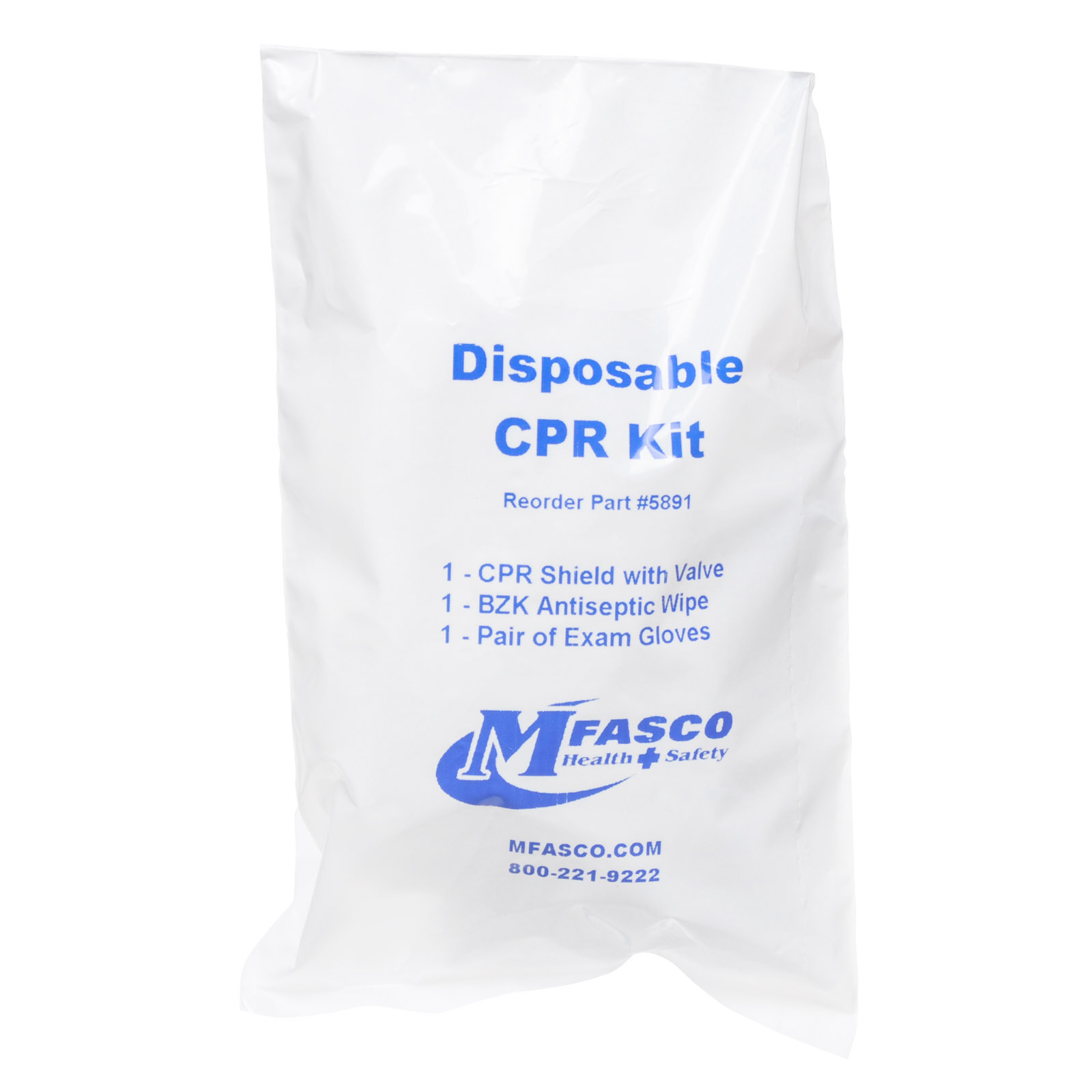Cpr Kit With Gloves Disposable | MFASCO Health & Safety