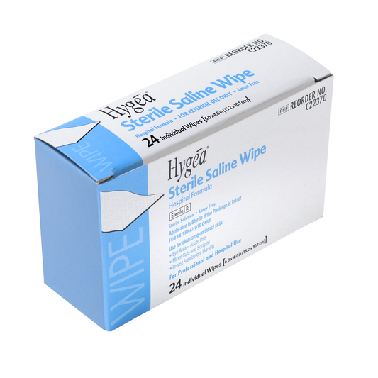 Sterile Saline Wipes 24/box