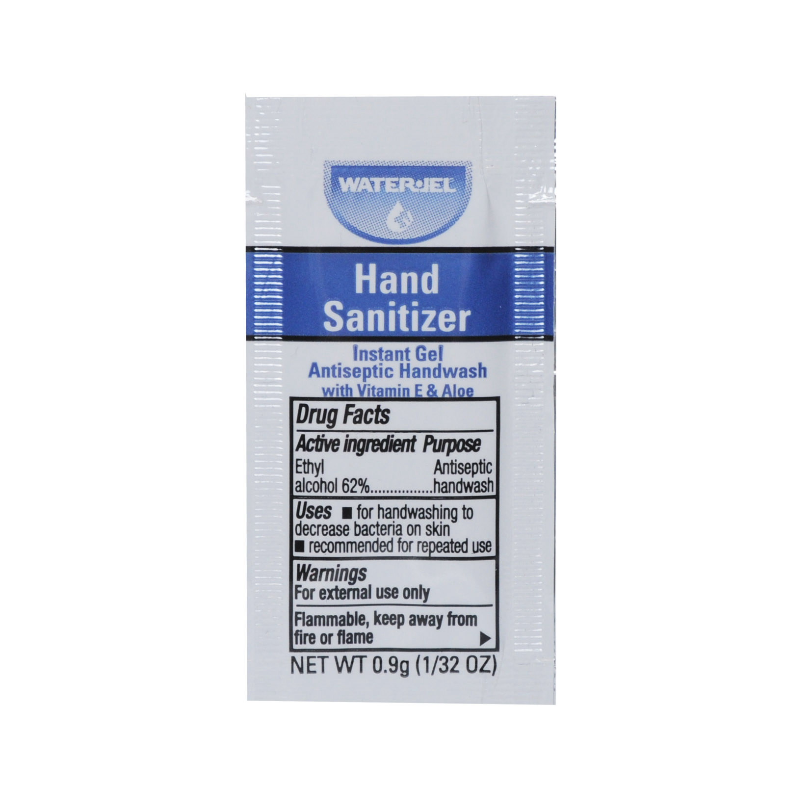 Hand Sanitizer Gel Water Jel Packets 25/box
