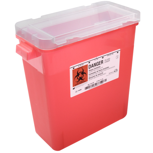 Sharps Container Biohazard Needle Disposal 3 Gallon