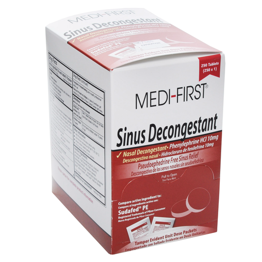 Sinus Decongestant By Medi-First Unit Dose Packets