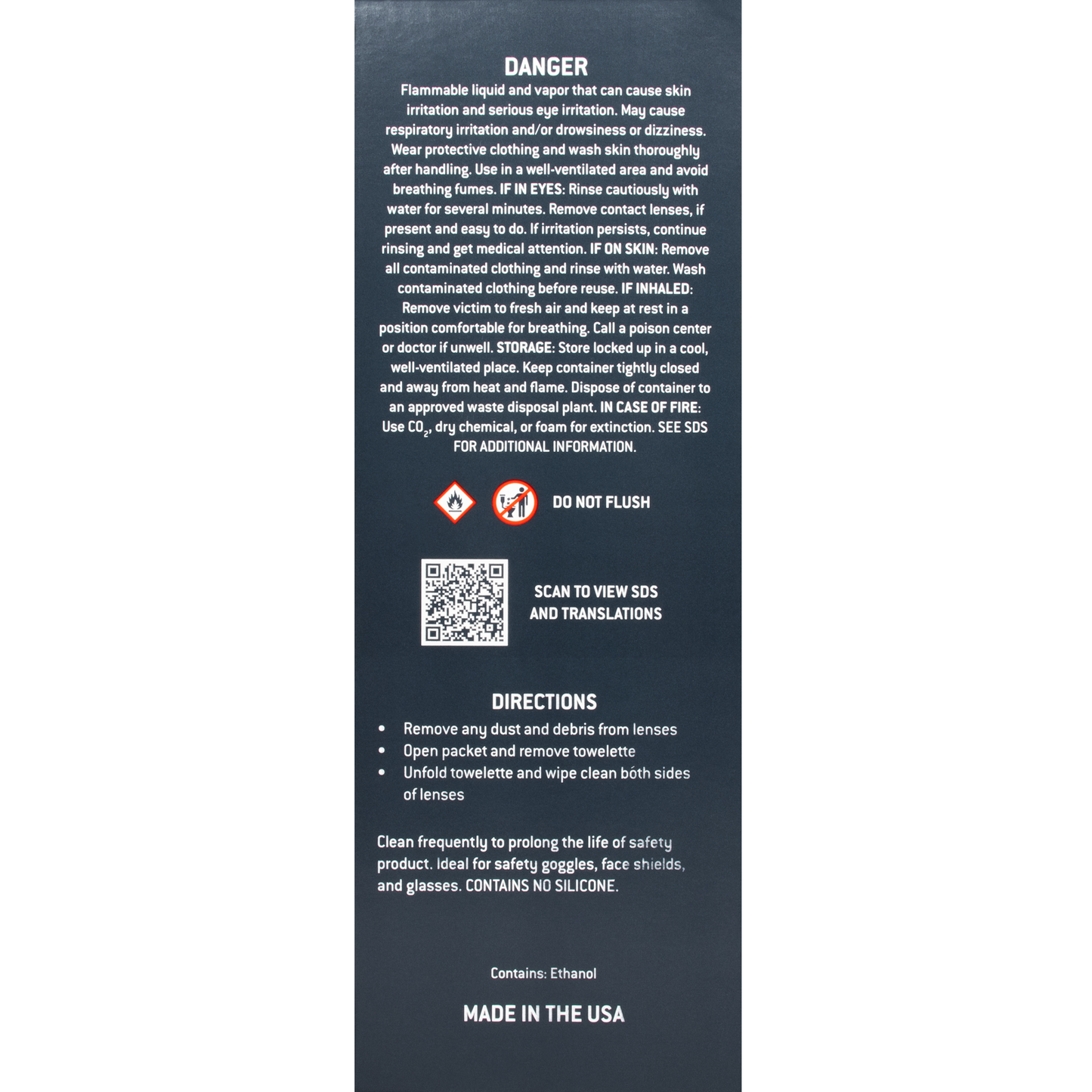 Lens Cleaning Wipes Pre-Moistened Pyramex (100/Bx)