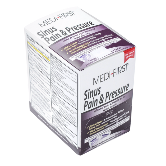 Medifirst Sinus Pain And Pressure Cold & Sinus Medication Packets