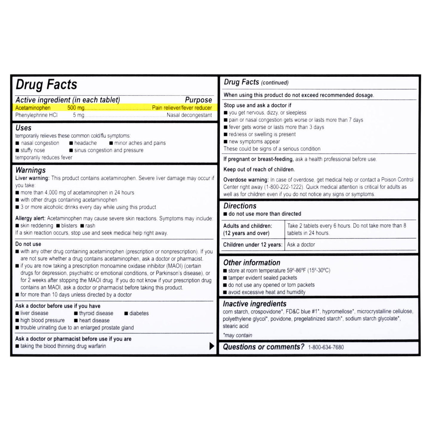 Medifirst Sinus Pain And Pressure Cold & Sinus Medication Packets