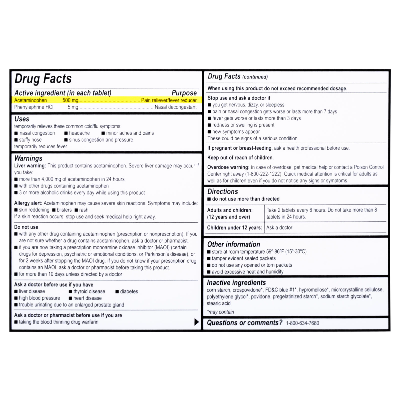 Medifirst Sinus Pain And Pressure Cold & Sinus Medication Packets