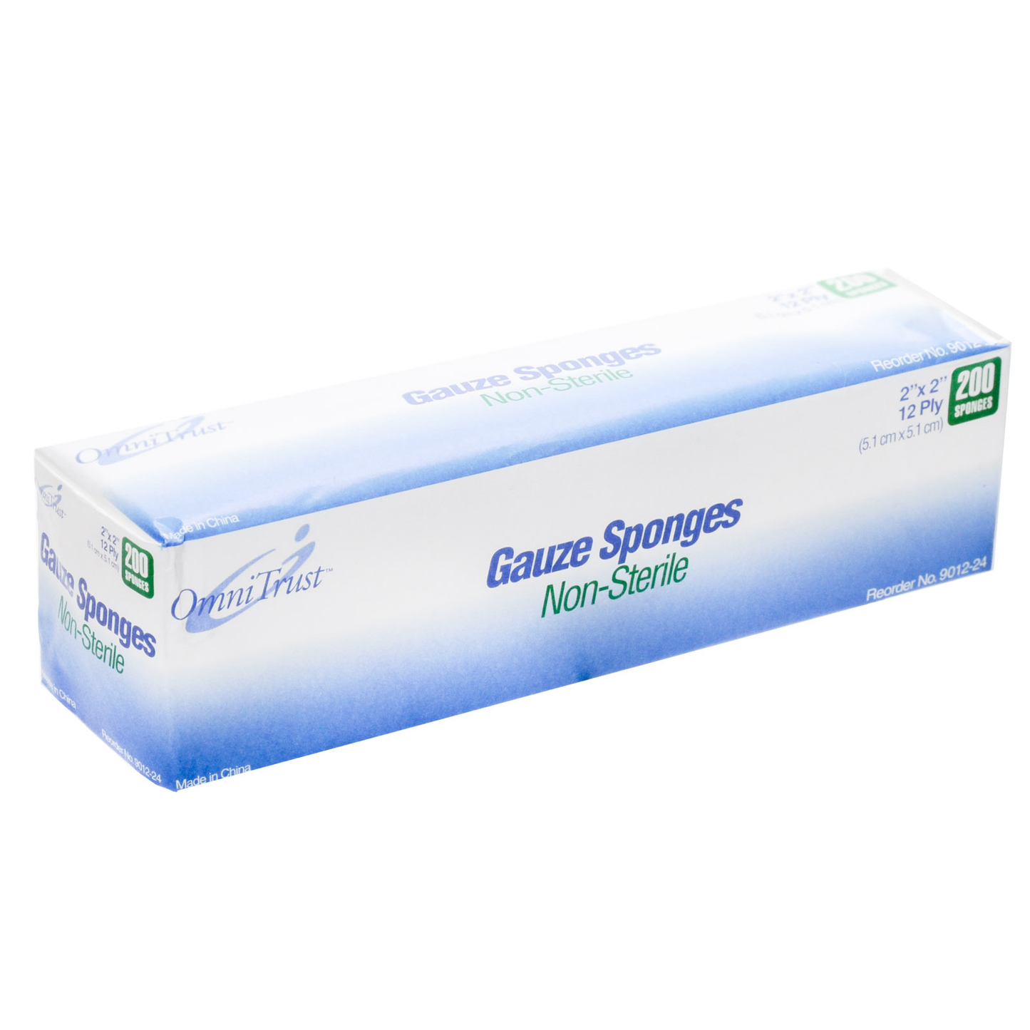 Gauze Pad Sponge 12ply Non Sterile 200/pkg