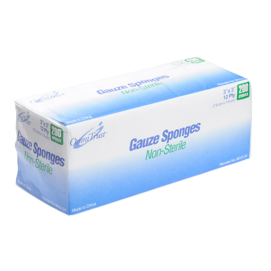 Gauze Pad Sponge 12ply Non Sterile 200/pkg