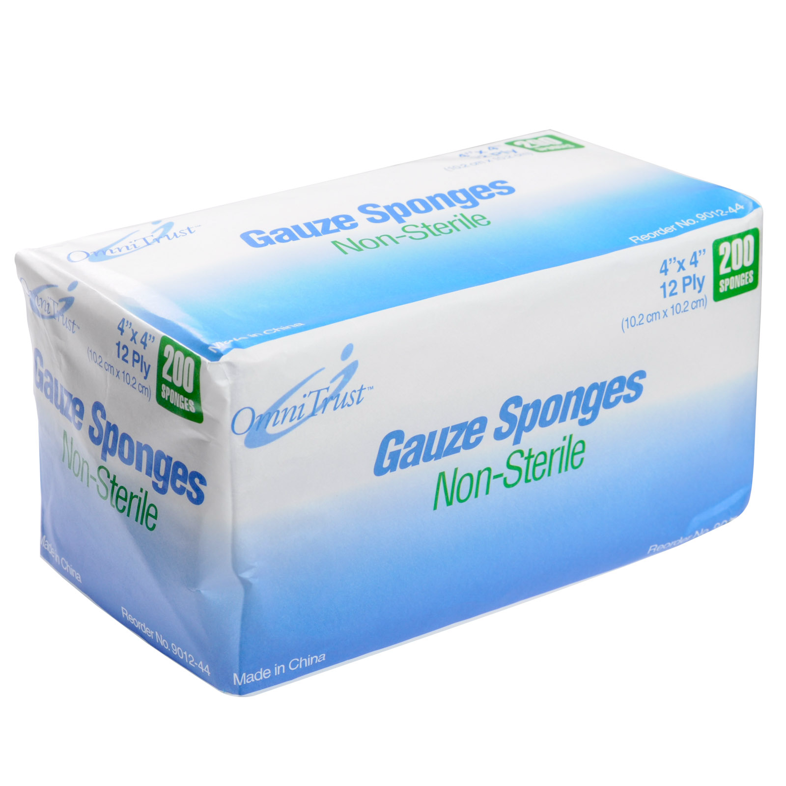 Gauze Pad Sponge 12ply Non Sterile 200/pkg