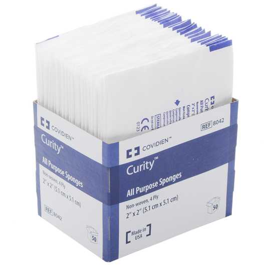 Kendall Curity Coviden Gauze Sponge Sterile 25 Packets Of 2