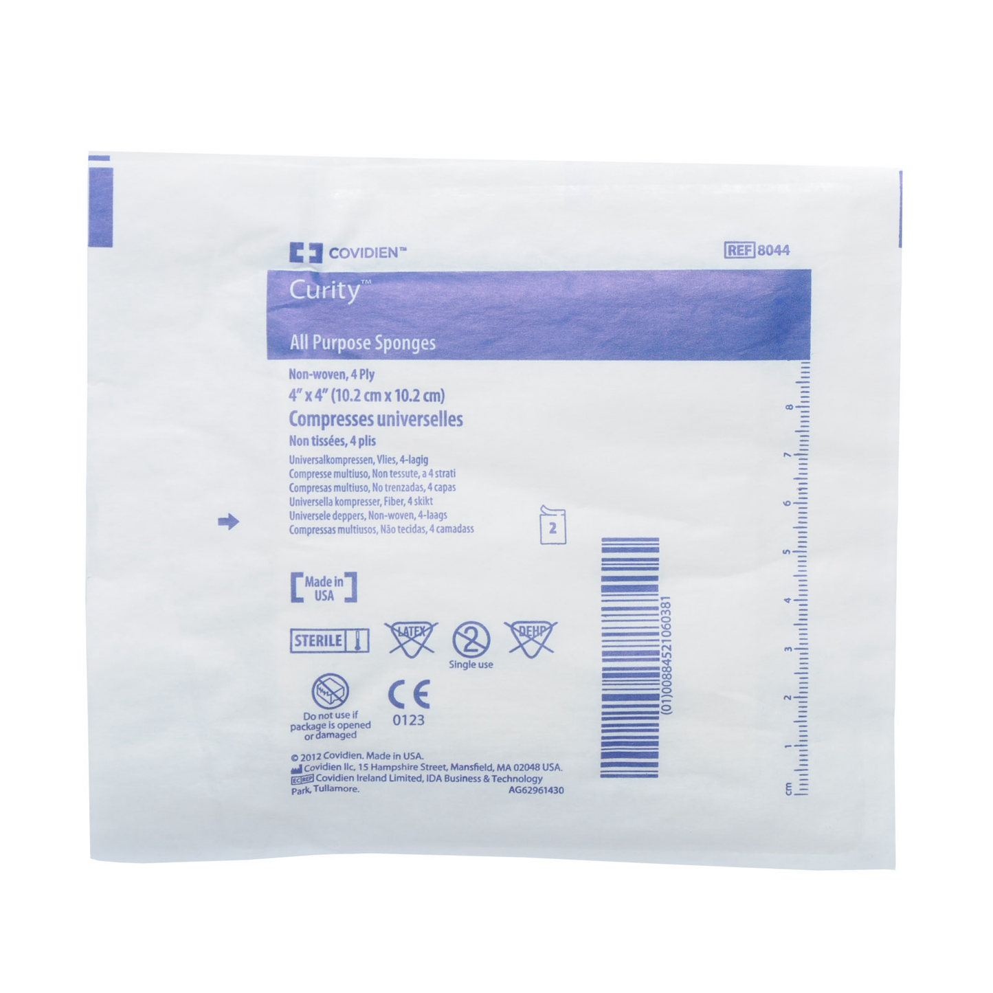 Kendall Curity Coviden Gauze Sponge Sterile 25 Packets Of 2