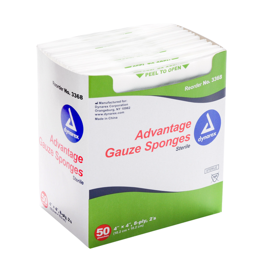 Surgical Gauze Sponge 4 X 4 Sterile 50 Packets Of 2