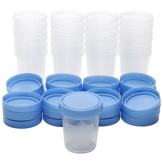 Specimen Cups With Lids 4 Oz  25/pkg