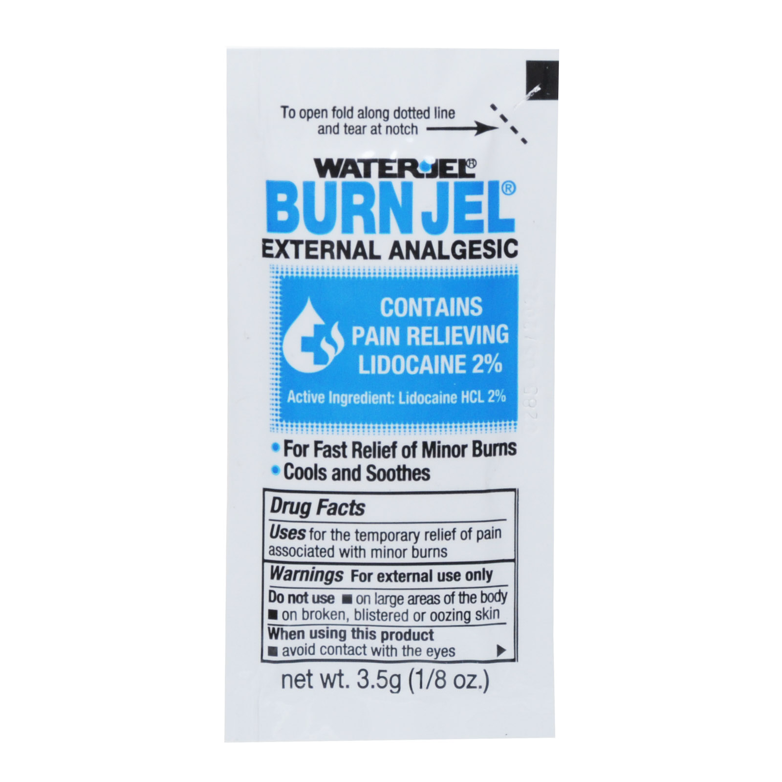 Water Jel Burn Gel Packets Individual Dose 25/box