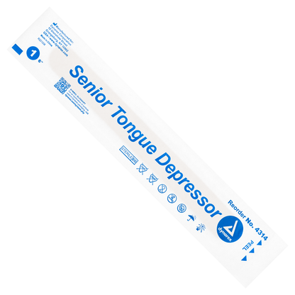 Tongue Depressors Senior Size Sterile 100 Per Box