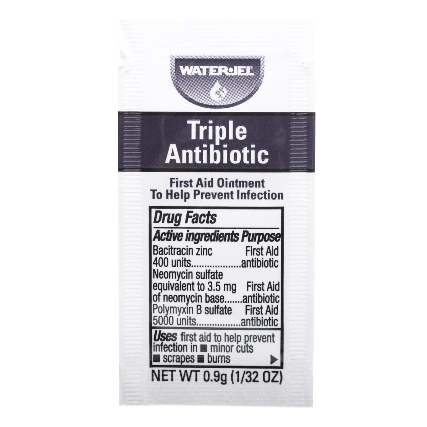 Triple Antibiotic Ointment Packets Waterjel 144/box