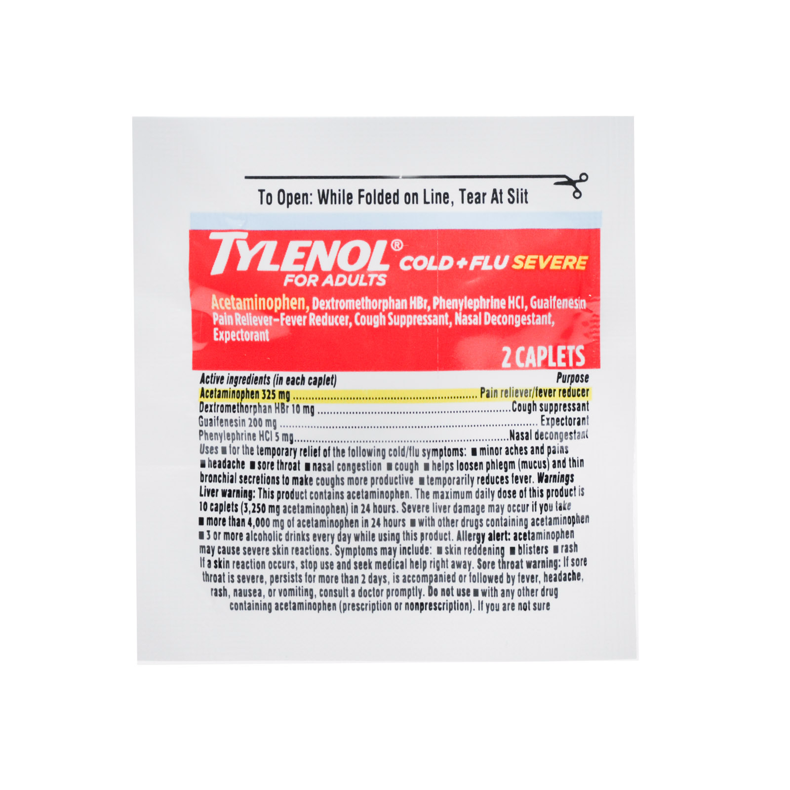 Tylenol Cold & Flu Severe 50 x 2