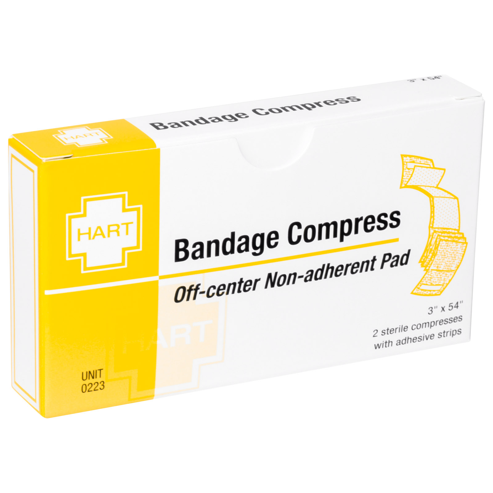 Unitized Kit Refill Bandage Compress First Aid Dressing 3" 2/box