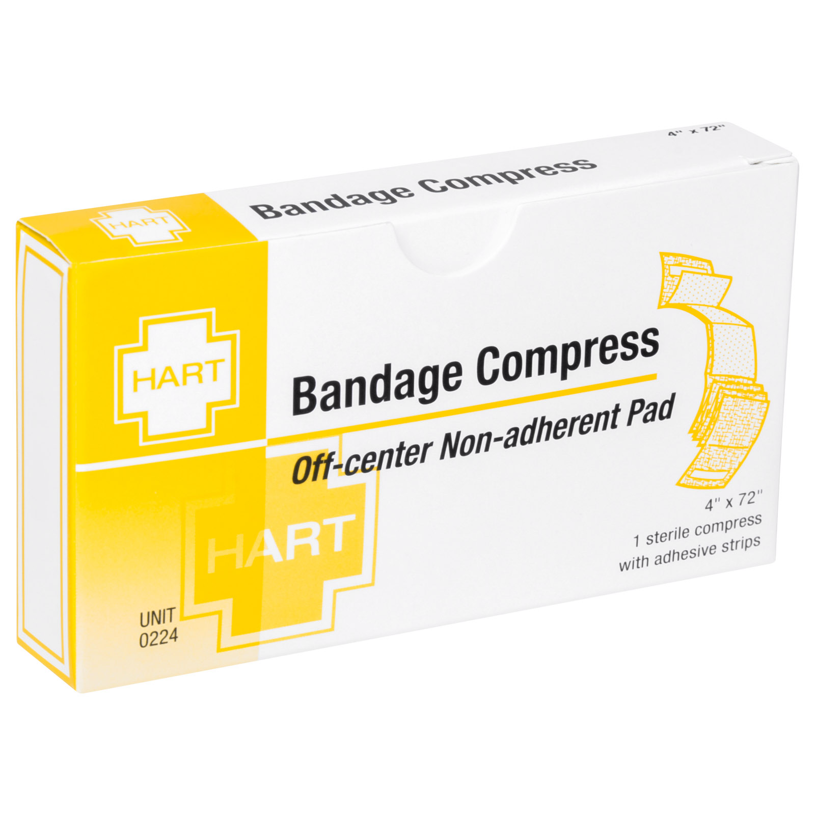 Unitized Kit Refill Bandage Compress First Aid Dressing 4"