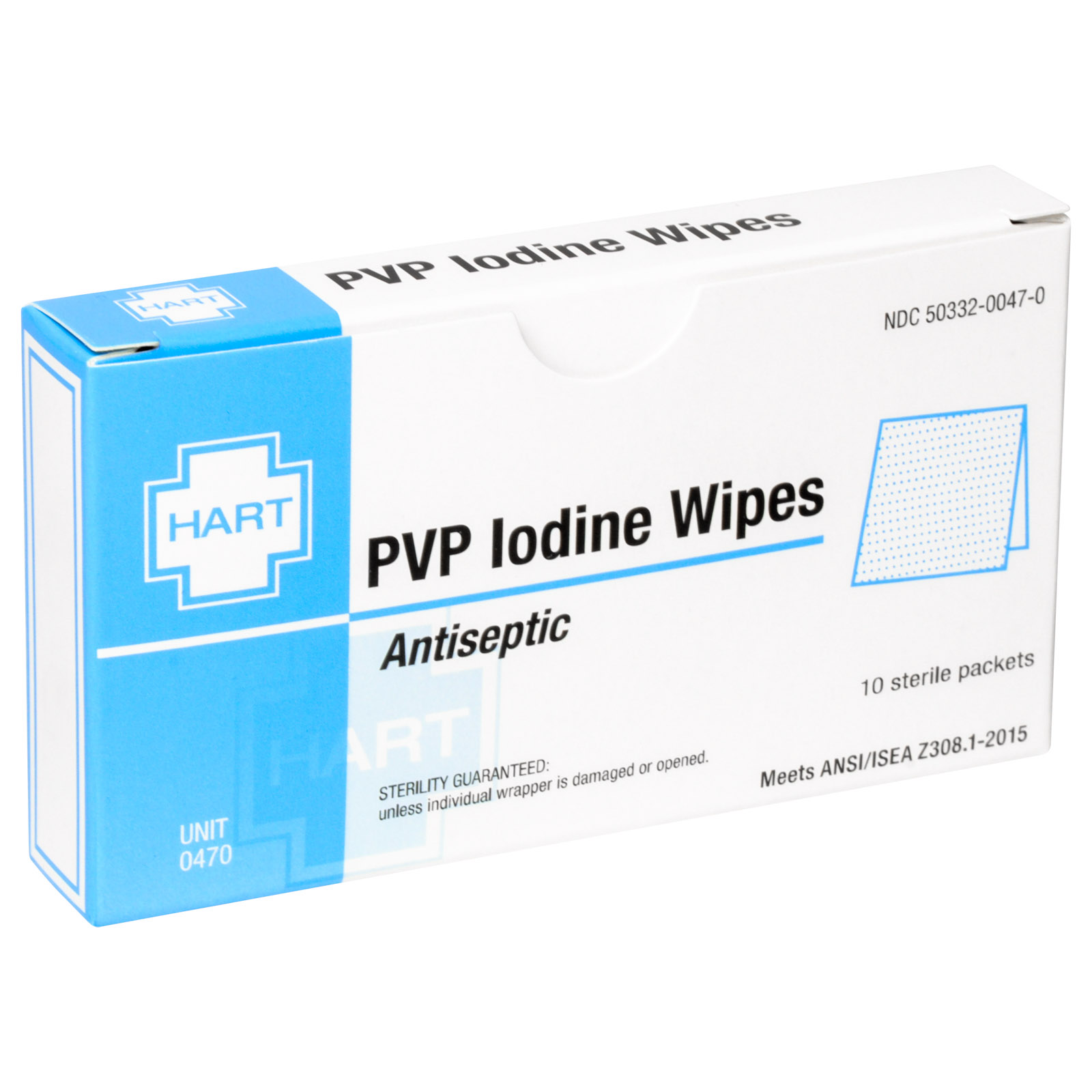 Unitized Kit Refill Pvp Iodine Antiseptic Wipes 10/box
