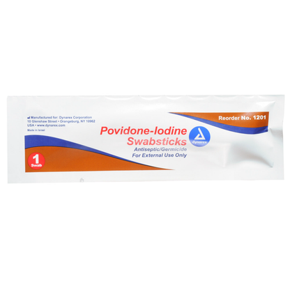 Povidone Iodine Antiseptic Swabsticks 50/box