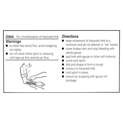 Unitized Kit Refill Wire Splint