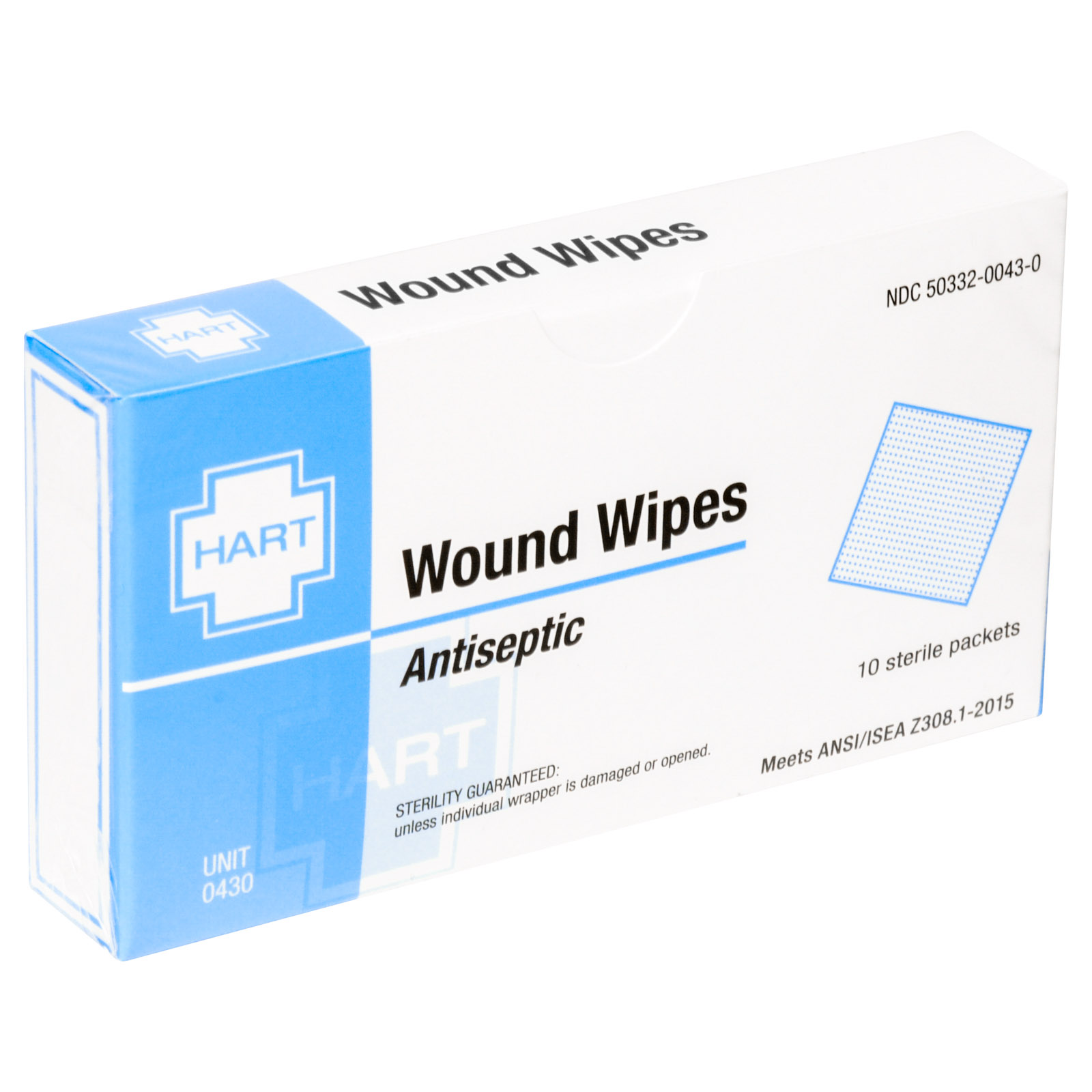 Unitized Kit Refill Antiseptic Wipe Towelettes 10/box