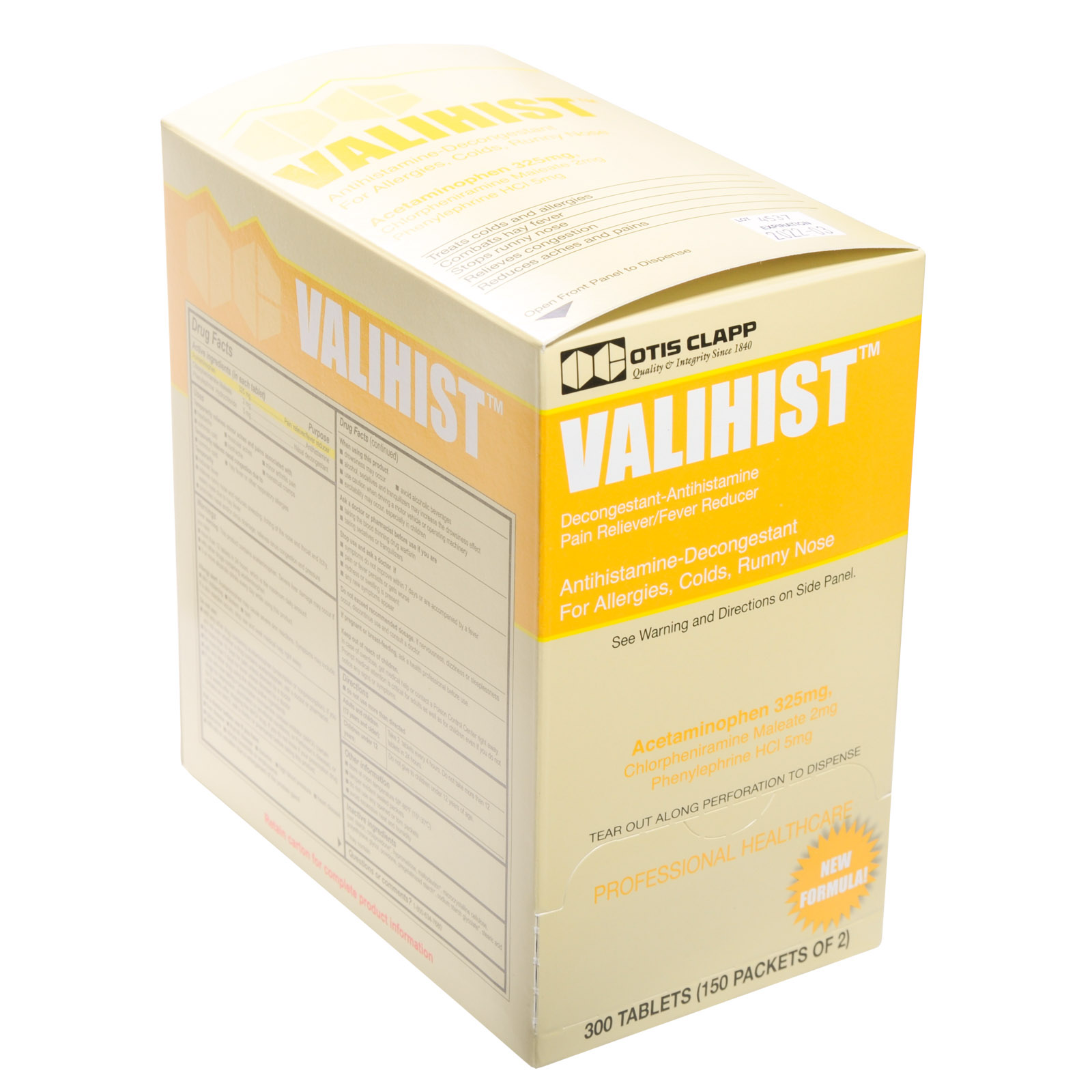 Otis Clapp Valihist Cold & Sinus Relief Industrial Packets 150 X 2