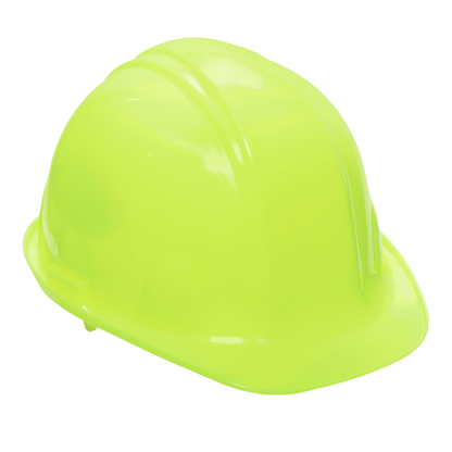 Safety Hard Hat With Ratchet Headgear Adjustment High Visibility