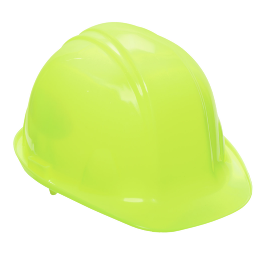 Safety Hard Hat With Ratchet Headgear Adjustment High Visibility