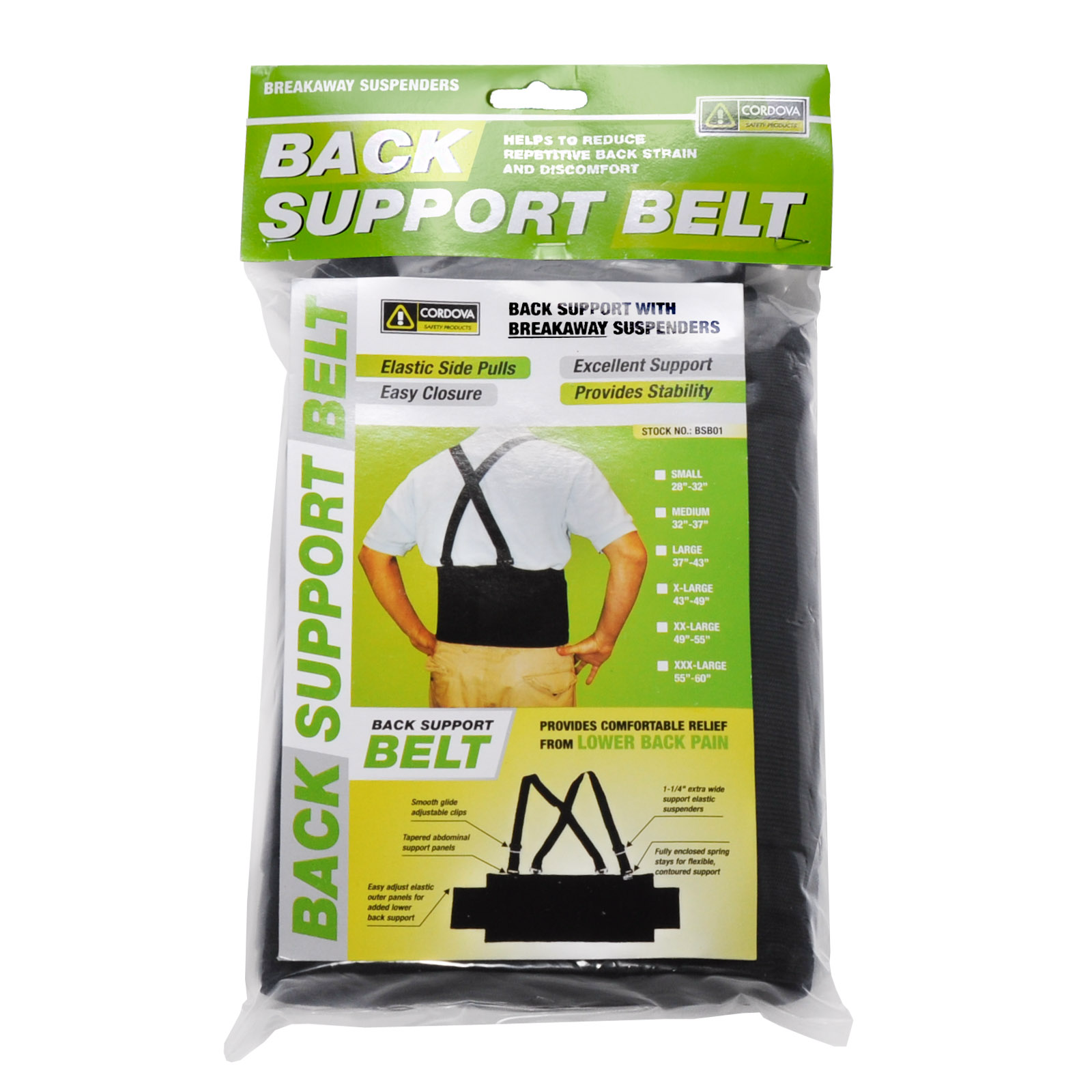 Economy Back Support Cordova Black