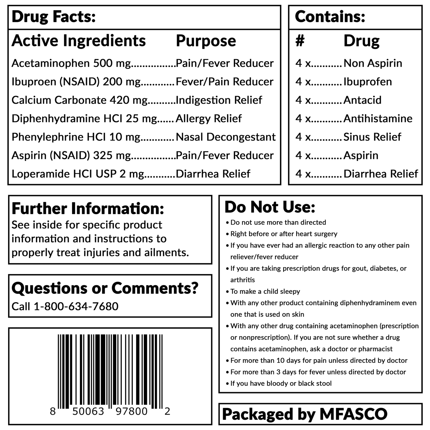Travel Medication Pack