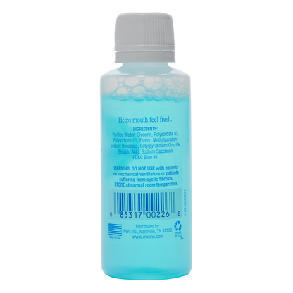 Mouthwash Alcohol Free 2 oz Bottle
