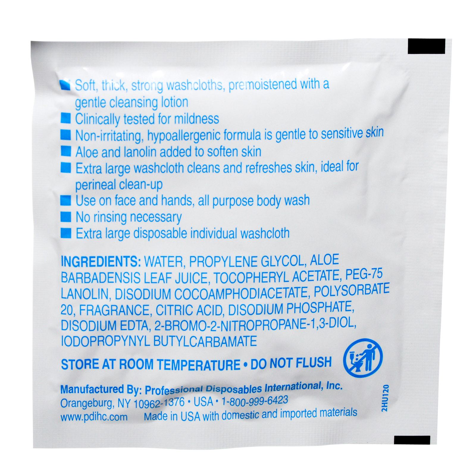 PDI Personal Cleansing Washcloths Singles