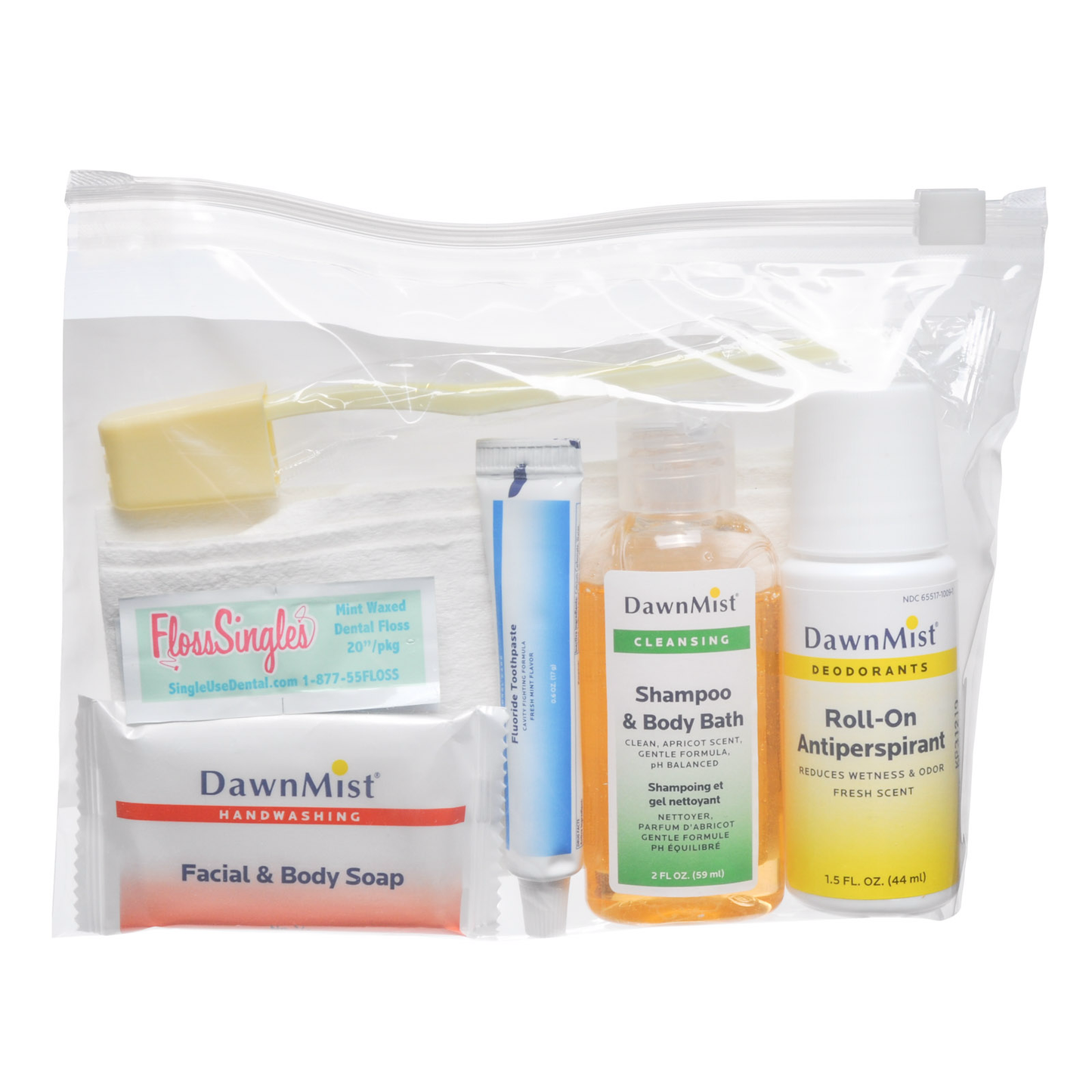 Hygiene Kit Basics Slide Zip Bag