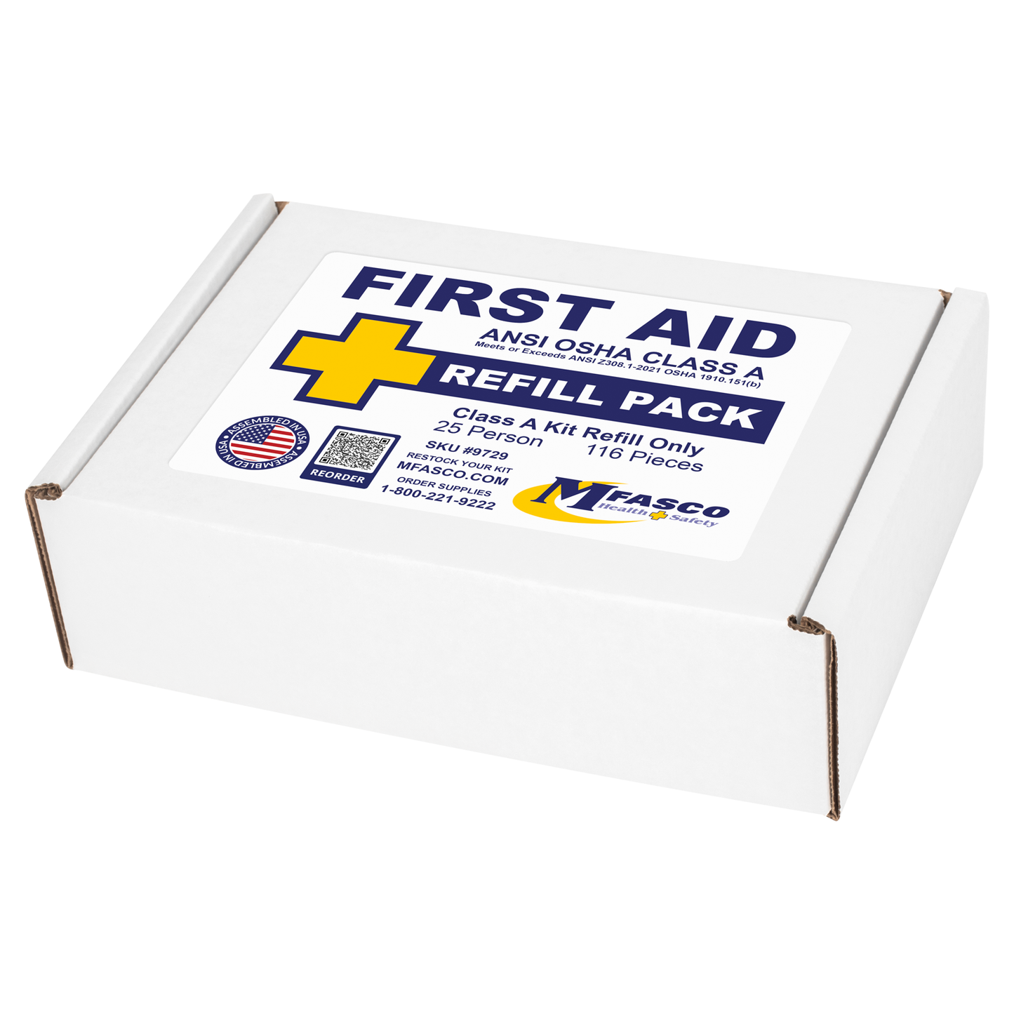 OSHA/ANSI 2021 First Aid Kit Class A Refill Only