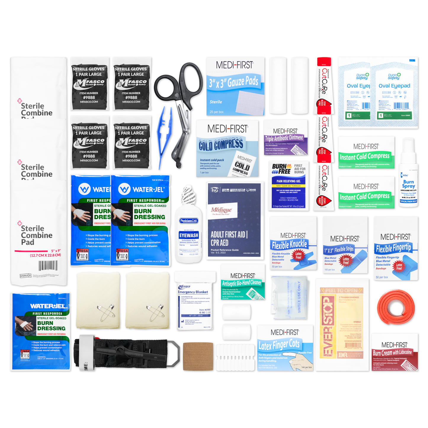 OSHA/ANSI 2021 Class B Restaurant First Aid Kit Refill 499 Piece