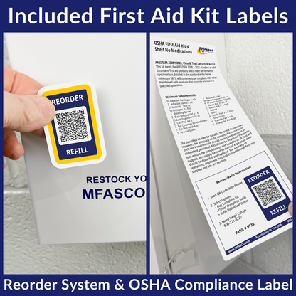 Large 4 Shelf First Aid Kit Refill No Medications 519 Piece