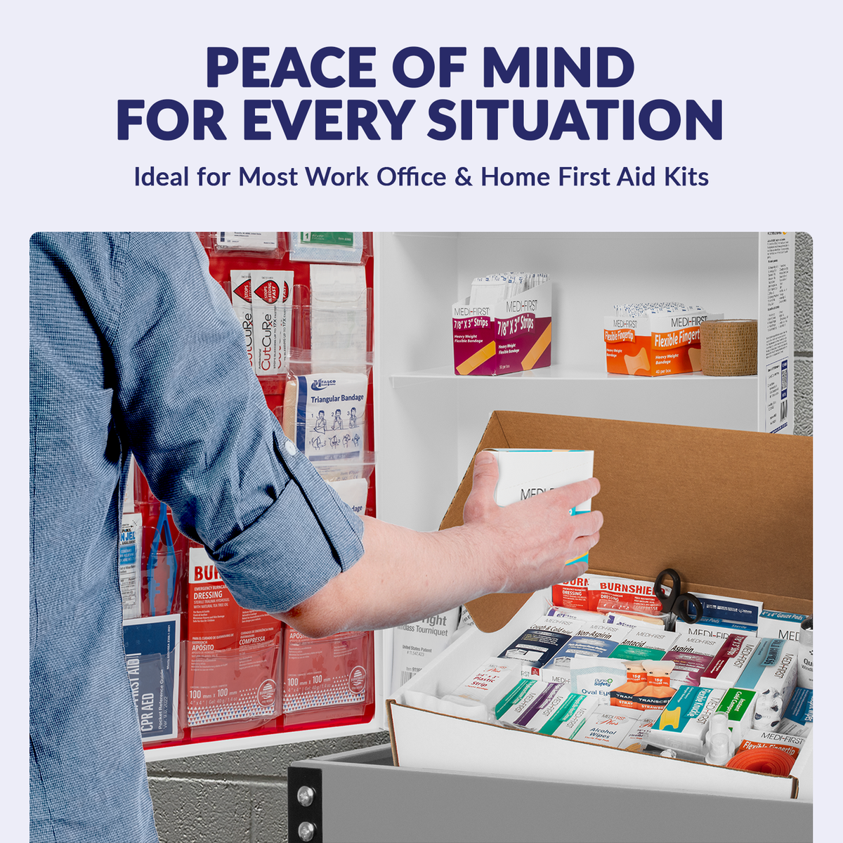 Large 4 Shelf Kit Refill With Medications 758 Piece